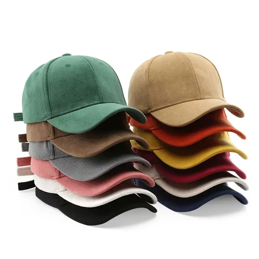

Breathable Suede Baseball Cap - Adjustable Unisex Snapback Hat for Men & Women, Casual Sun Hat for Outdoor Activities 야구 모자