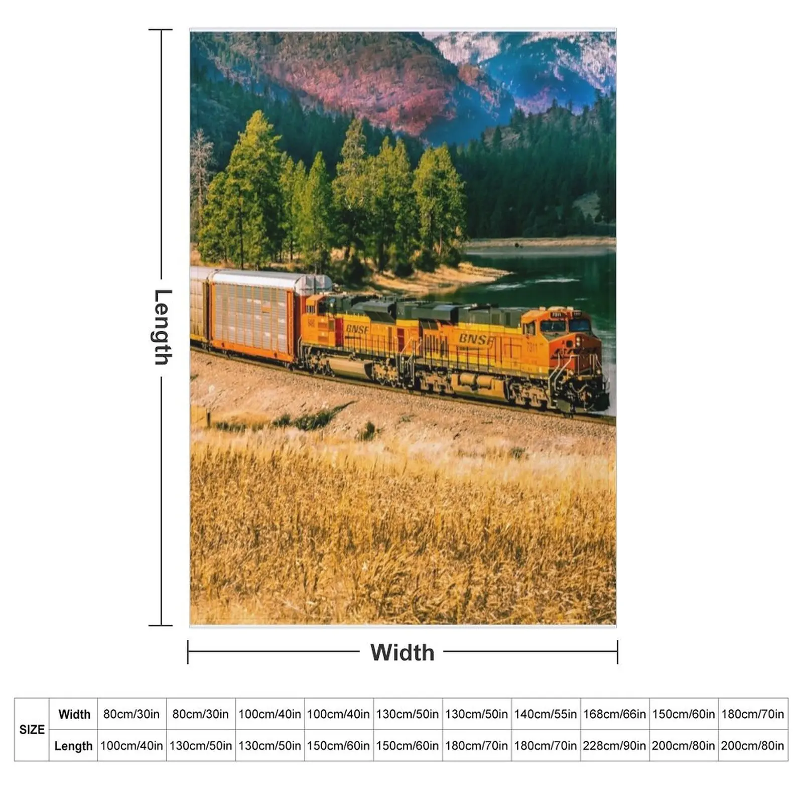 Car Train by the River Throw Blanket Hair blankets and throws Loose Decorative Sofas Tourist Giant Sofa Blankets