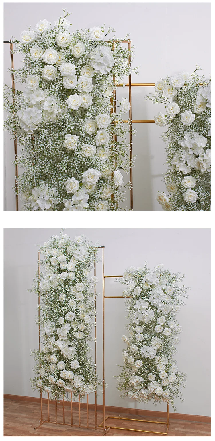 2M Künstliche Blumenreihe Schleierkraut-Girlande Hochzeitsbogen Hintergrund Fensterdekoration Künstliche Blumenreihe für Event-Dekoration – Detail 6