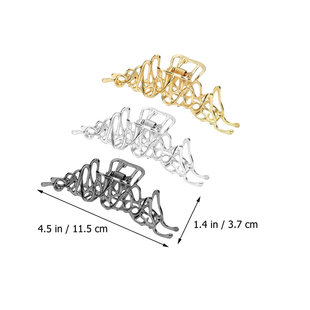 

6 шт., полые заколки для волос, металлические зажимы-когти, прочная заколка для волос для женщин и девочек, подарок на свадьбу