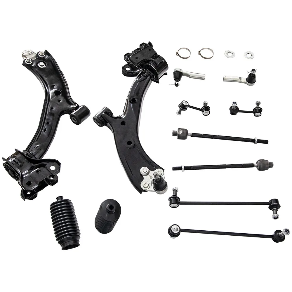 12 peças kit de suspensão braço de controle conjunto de tirante de junta esférica para 07-11 Honda CR-V CRV