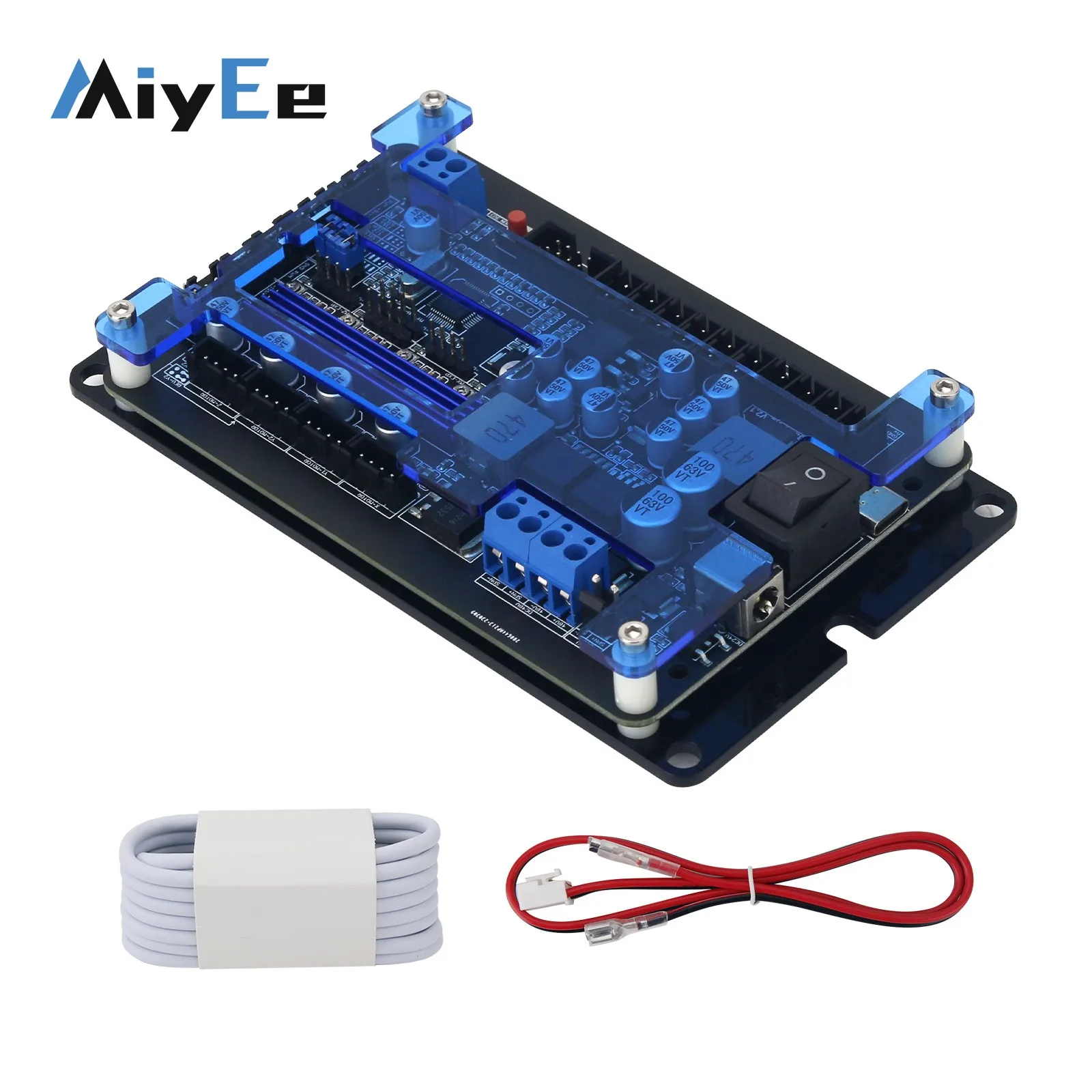 3-Axis CNC Controller Board GRBL 1.1f with USB Cable for Offline Controller 500W Spindle