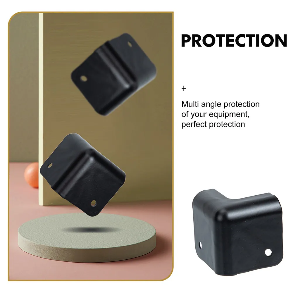 12Pcs Metal Corner Guards Retro Iron Speaker Cabinet Edge Protectors Box Jewelry Storage Protection Corners Angle Corner Guard