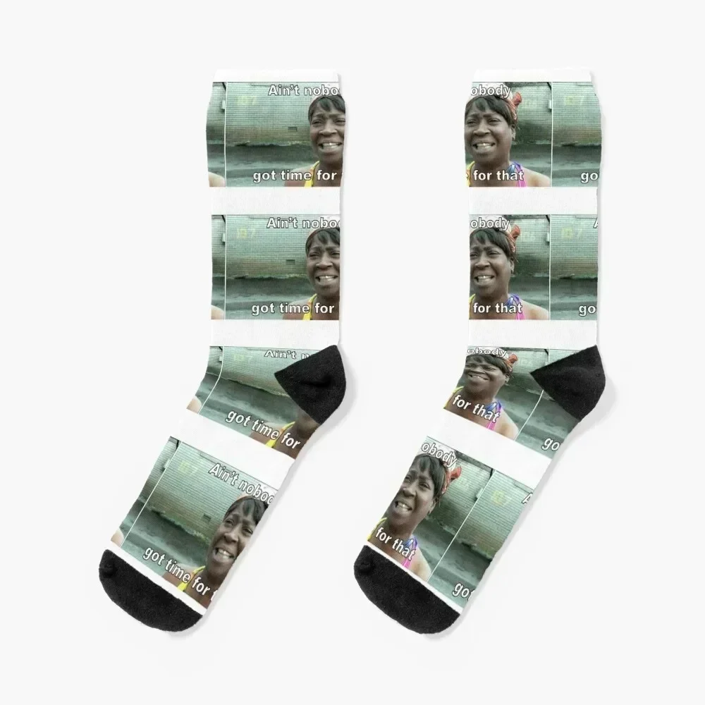 Sweet Brown/ Ain't nobody got time for that Socks shoes gift Socks Man Women's