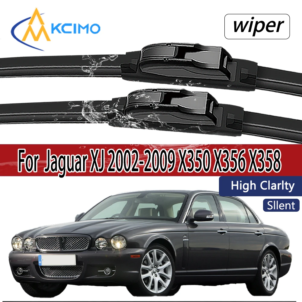 Für Jaguar XJ 2002-2009 X350 X356 X358 Frontscheibenwischerblätter 2 Stück Windschutzscheiben-Fenster-Zubehör