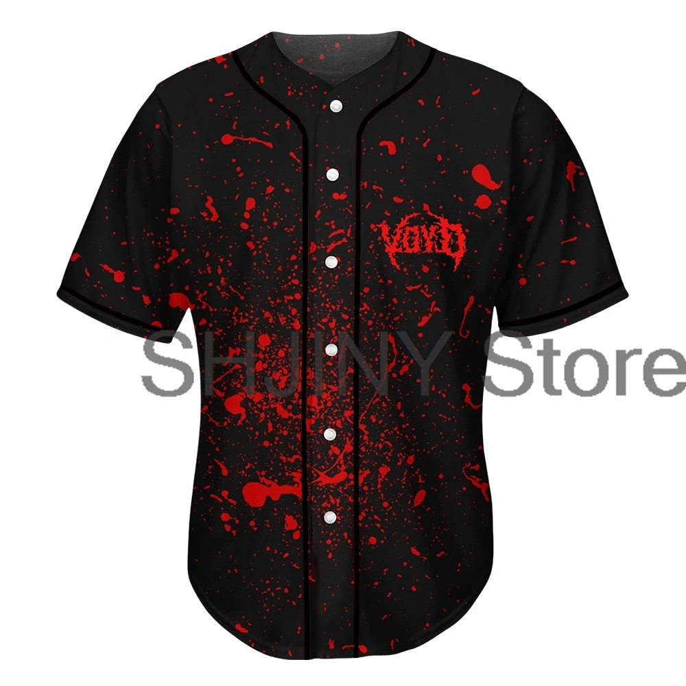 Svdden Death Rave Baseball Jersey For EDM Festivals 2024 V-Neck Short Sleeve Shirts Women Men Streetwear Tops