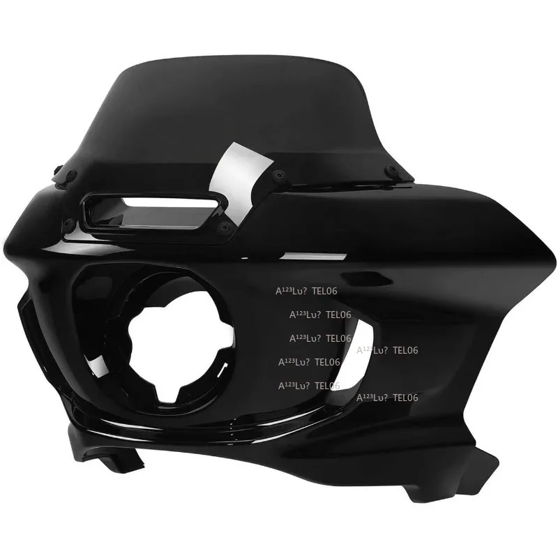 Fit Harley Low Rider ST Fat Bob Street Bob Softail Modified Titan Front Fairing Nose Cone flag holder