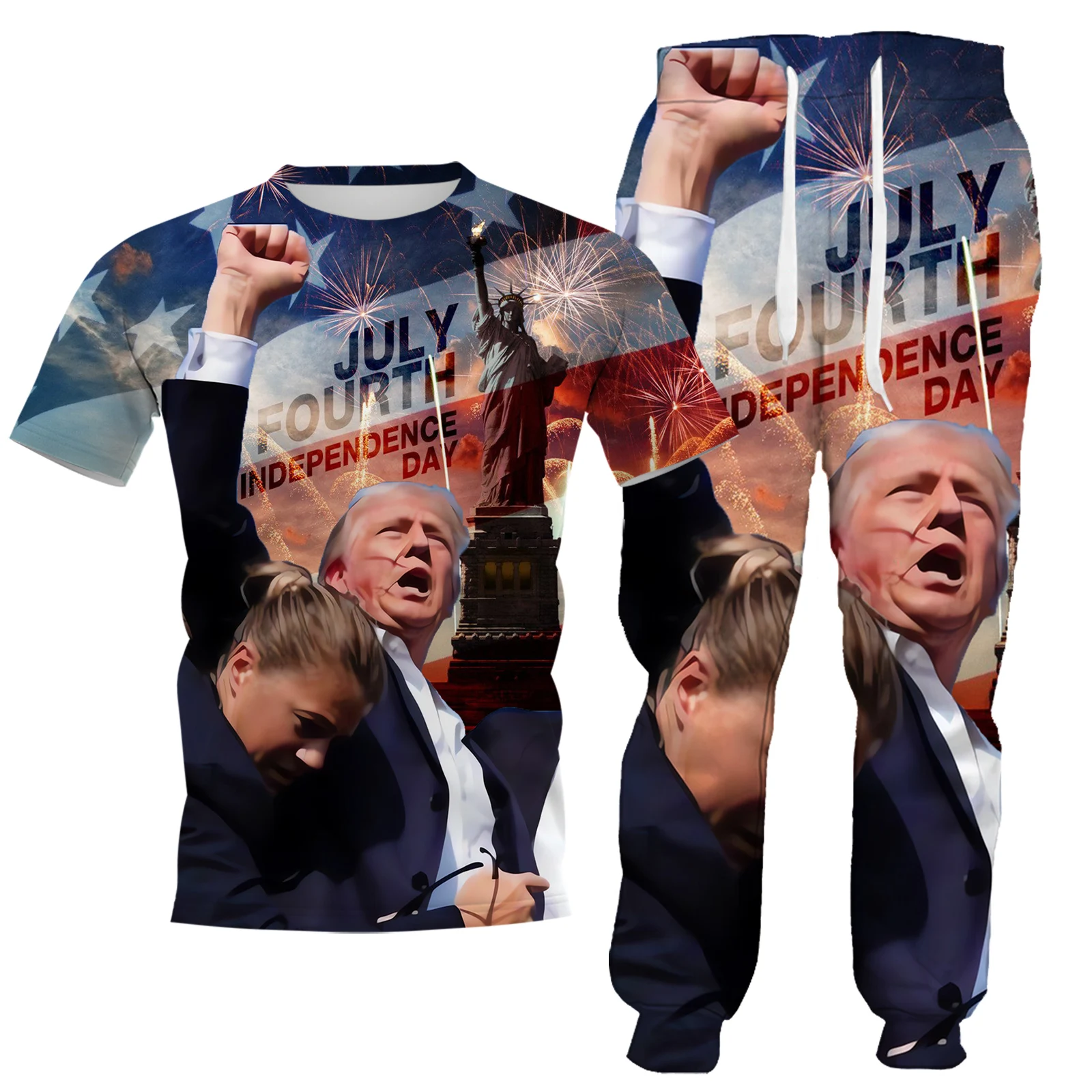 

MSIEESO Trump 2024 T-shirt July 4 Independence Day Vest T-shirts Shorts Sweatshirts Hoodies Pants Gifts For Trump Fans