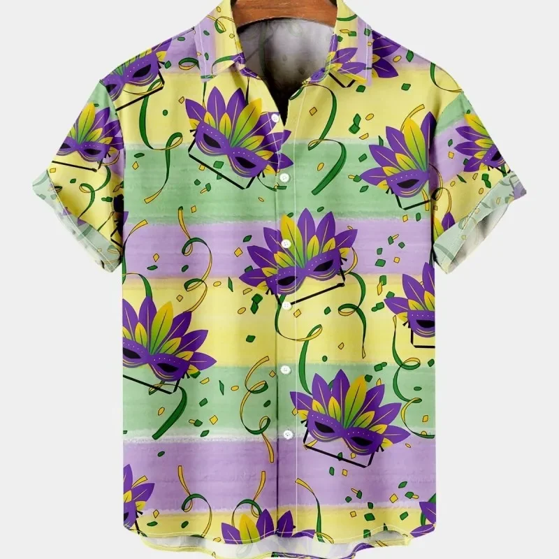 Heren Zomer Hawaiiaans Bloemen Vintage Oversized Shirt Casual Tropisch Eiland Idool Paleis Camisa Masculina Slim Fit Harajuku Kleding