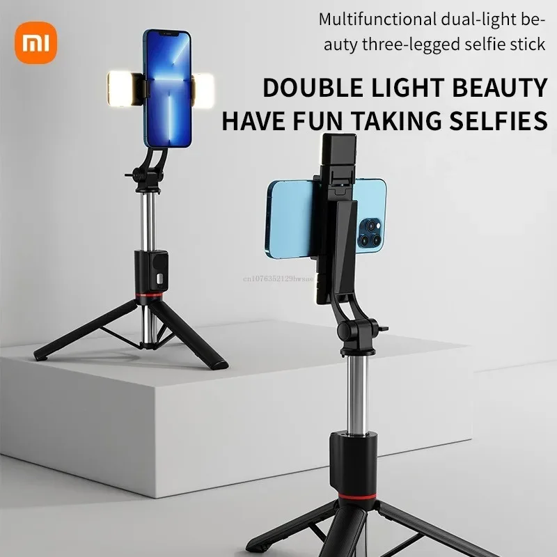 Xiaomi 1.3M Selfie Stick Portable Telescopic Pole Wireless Bluetooth Tripod Stand with Remote Control for Huawei IPhone