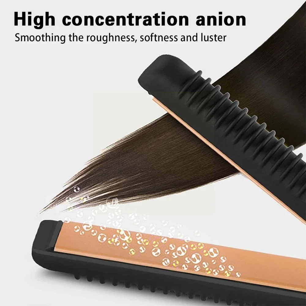 Ультратонкий профессиональный выпрямитель для волос 2 в 1, бигуди, керамический выпрямитель, утюжок с быстрым нагревом, инструмент для укладки