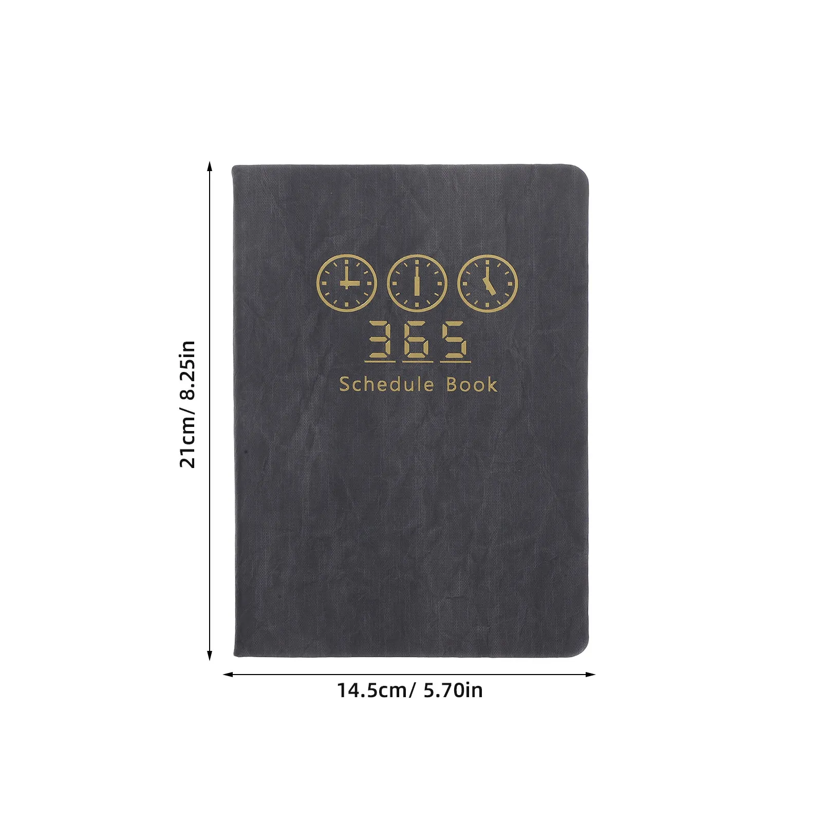 2026 Elegant Planner Notebook A5 Hardcover with Monthly Weekly Views Thick Smooth Paper Rounded Corners for Teachers Students