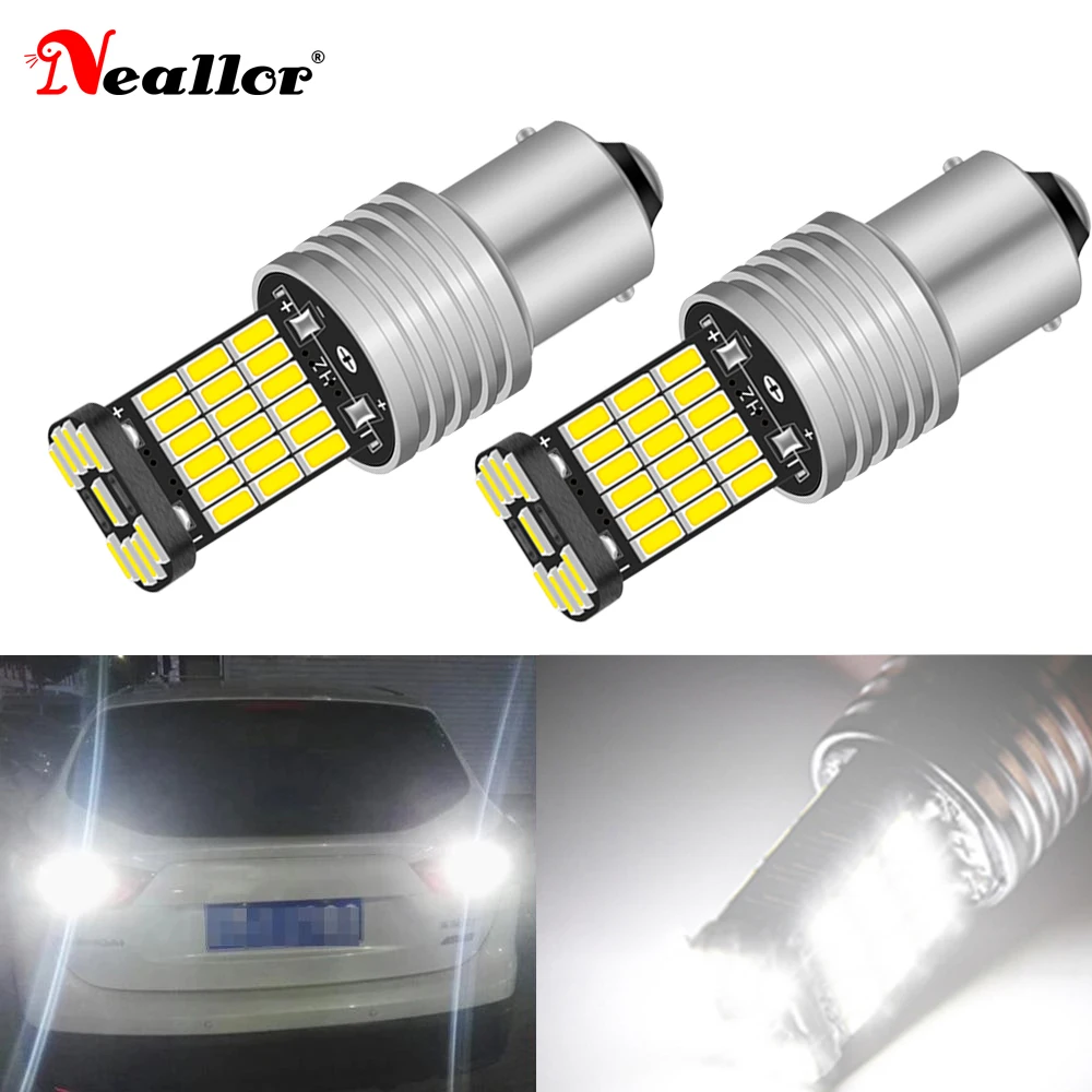 2x P21W LED Canbus Error Free Car Reverse Lamp 1156 BA15S T20 T15 S25 For VW Golf 4 5 6 7 Passat B5 B6 B7 Jetta MK4 MK5 MK6 Polo