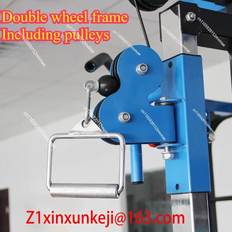 Double Pulley Cable Puller Steel Fitness Trainer 8-shape Adjustable Resistance Exercise Gear