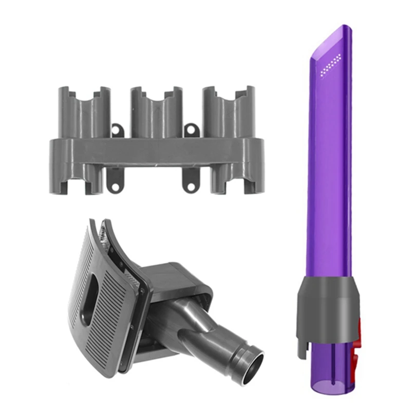 

Pet Brush Storage Bracket Kit For Dyson V7 V8 V10 V11 Cordless Vacuum Cleaner Parts LED Crevice Cleaning Tool