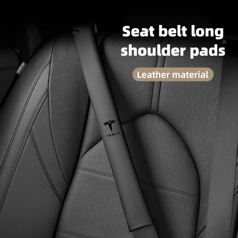 50cm Car Seat Belt Shoulder Cover Car Accessories Safety Belt Protective Cover For Tesla Model 3 Y S X 2021 Roadster Cybertruck