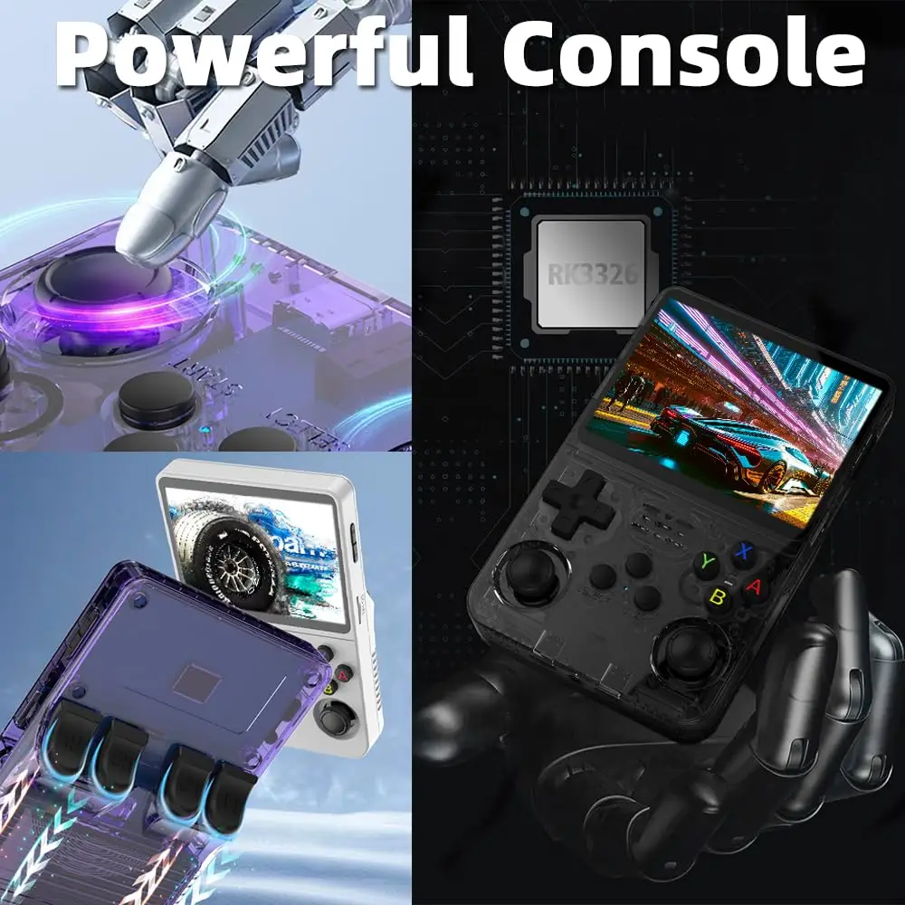 Console Rétro Portable R36S 128 Go - 40 000 Jeux Intégrés - Écran 3,5 Pouces IPS - Cadeau Ado Et Adulte - Système ArkOS
