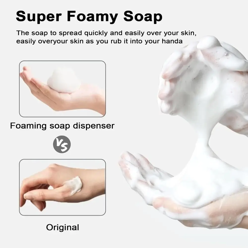 Portable 30/60ml Foam Pump Bottle Clear Plastic Foam Bottle Empty Bottle Cosmetics Packaging