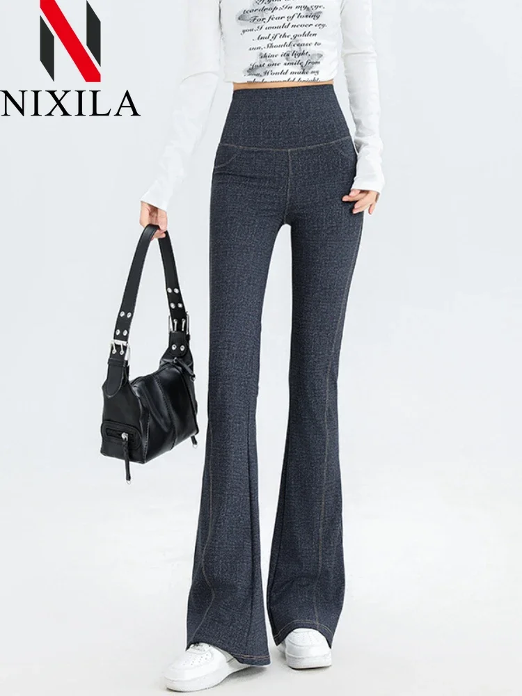 Mallas sexys de cintura alta para mujer, pantalones de Yoga con contracción Abdominal, levantamiento de cadera, moda coreana, ropa femenina, novedad