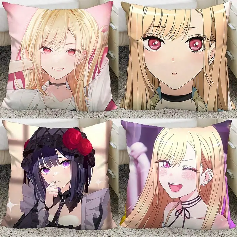 Anime Kitagawa Marin Pillow Bedside Pillow Cushion Two-Dimensional Inui Sajuna Headrest Car Lumbar Pillow My Dress-Up Darling