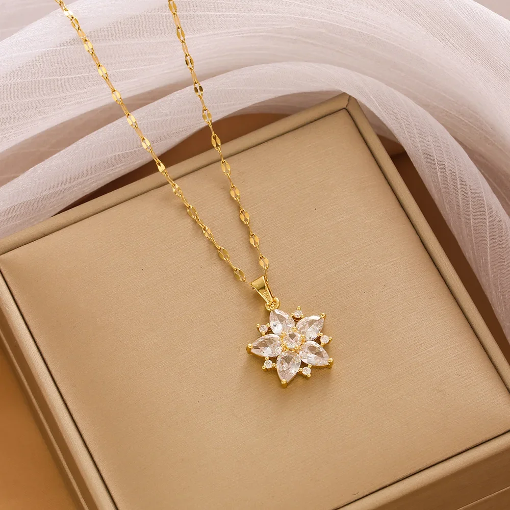 Новейшее роскошное банкетное свадебное ожерелье с подсолнухом для женщин в 2025 году.