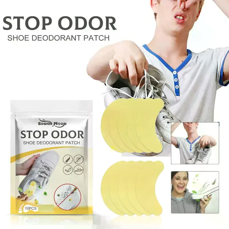 10PCS Lemon Scented Shoe Deodorizer Insert Shoe Odor Remover for Gym Bags and Sports Shoes