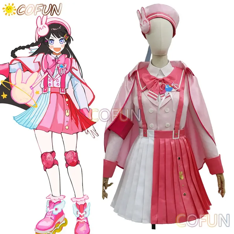 Game Vtuber Nijisanji YouTuber Tsukino Mito / Higuchi Kaede Cosplay Costume Uniform Halloween Party Outfit Women