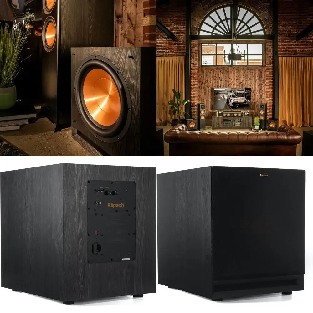 

12-дюймовый черный активный сабвуфер