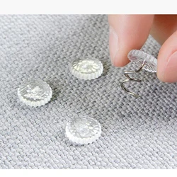 Twist Pins ComforterTwist Nails Stainless Steel Transparent Spiral Pins Bed Sofa Cloth Fixed Buckle Sheets Useful NonCove