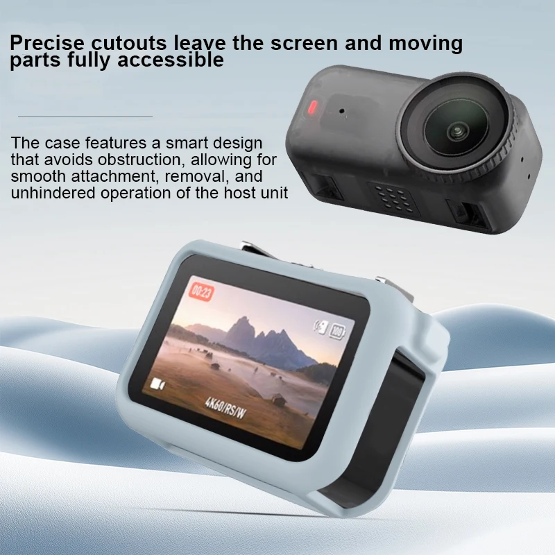 Silicone Sleeve Case for dji osmo nano, Soft Protective Case  Battery Side Open, All-Round Protect Action Camera Accessories