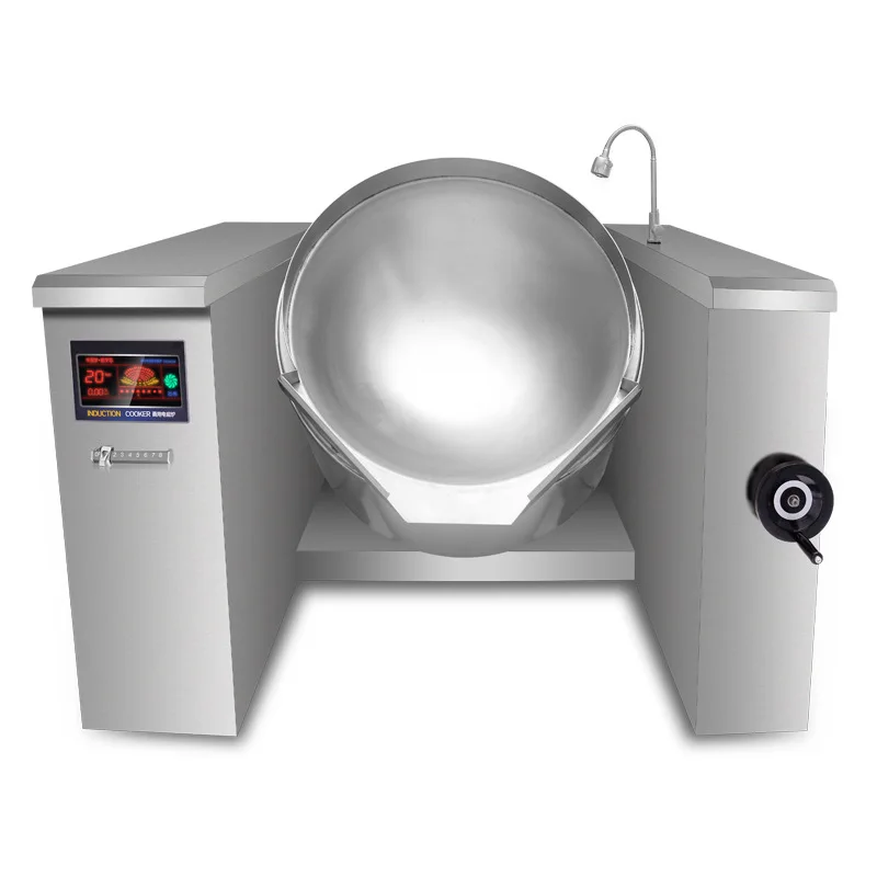 Custom Tilting Soup Kettle with Tiltable Wok for Large Canteen Smart Cooker