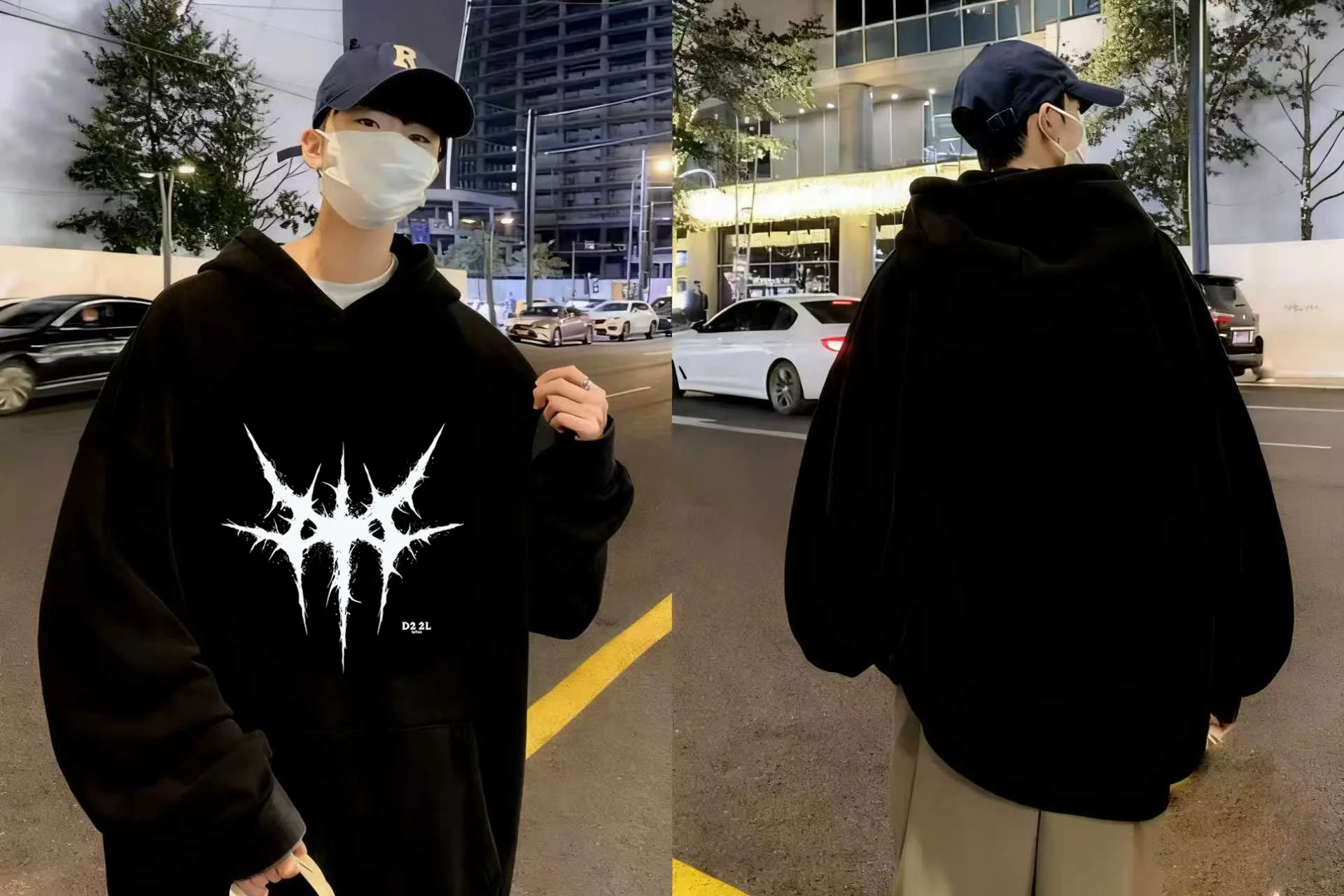 

In 2025 Y2K streetwear brand 330g heavyweight sweatshirt men's and women's streetwear brand print streetwear lil peep sweatshirt