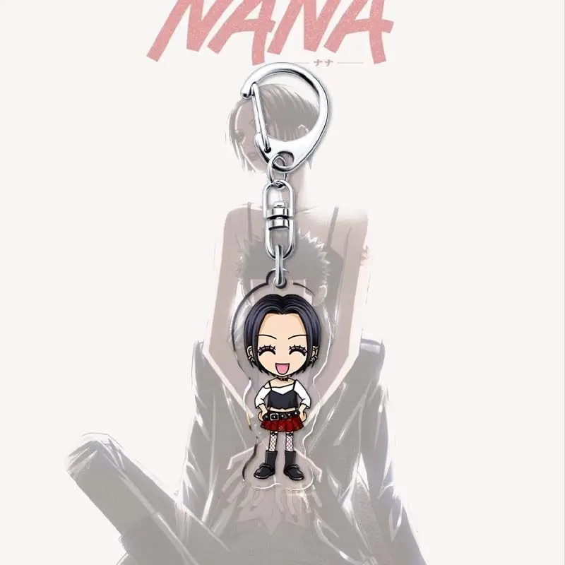 NANA Anime Keychain Women Ichinose Takumi Hachi Terashima Nobuo Acrylic Key Chain Man Kawaii Accessories Bag Pendant Key Ring