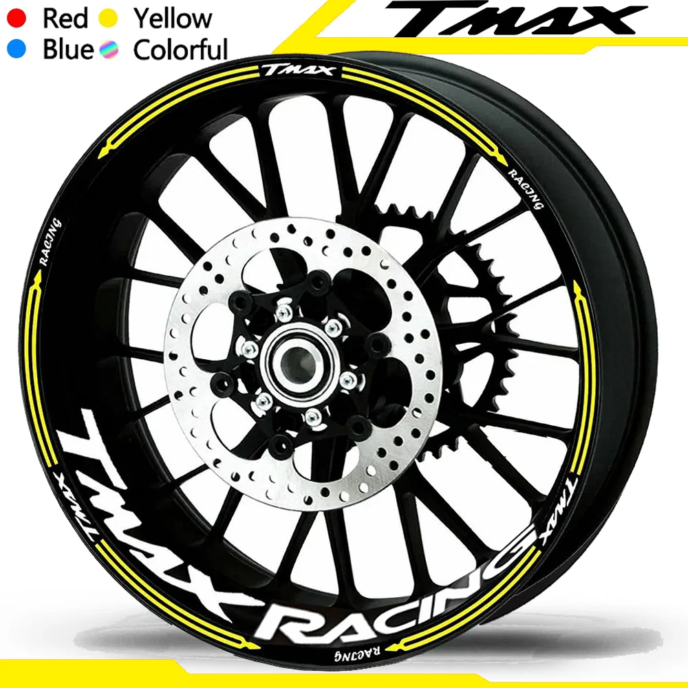 

For Yamaha Tmax Wheels Rim Stickers Motorcycle Accessories T MAX DX Tmax500 Tmax530 Tmax560 500 530 560 2008 2011 2016 2021 2024