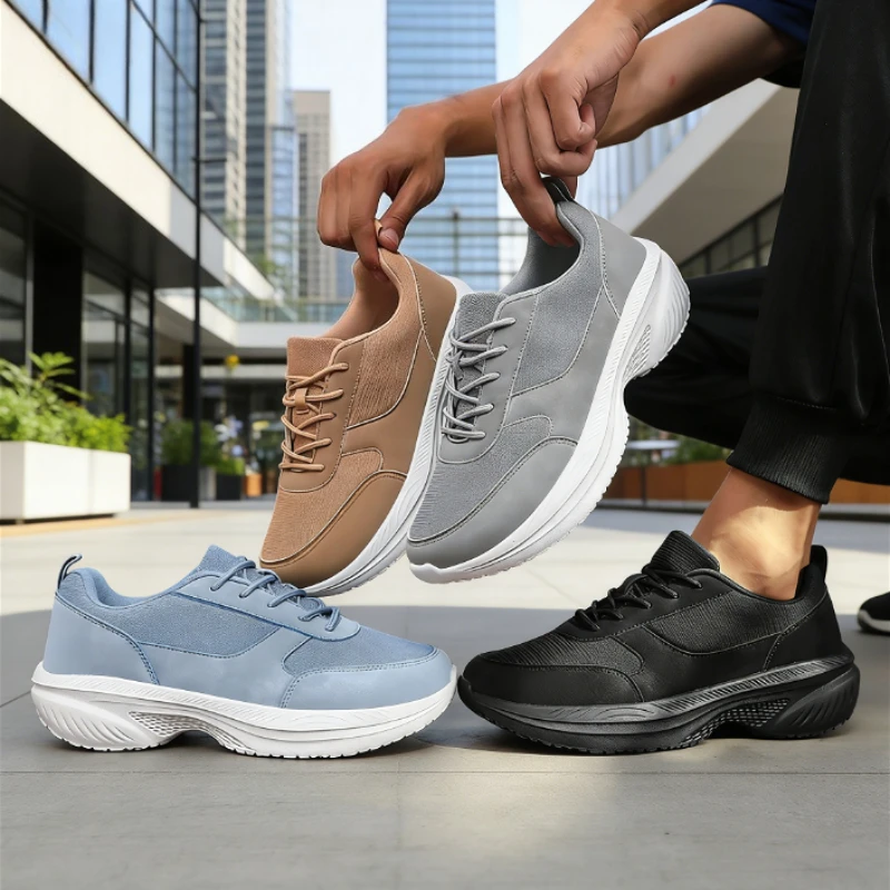 Wide Toe Running Shoes for Men Non Slip Breathable Sneakers Comfortable Soft Sole Stylish Walking Shoe New Zapatillas De Deporte view 3