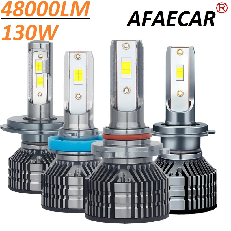 2PCS H4 H7 LED Headlight H11 H8 H9 9005 9006 Fog Lights 48000LM HB3 HB4 9012 Hir2 Turbo Bulb 3570 6000K  Car LED lamps