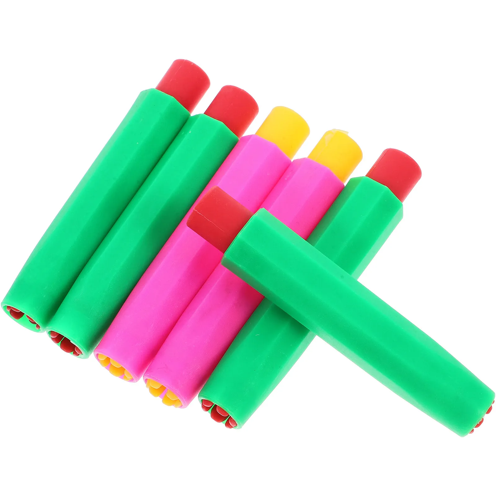 

6Pcs Chalk Holder Automatic Clip Design Smooth Writing Comfortable Grip for Teachers Students Homeschooling Chalk Cover Storage