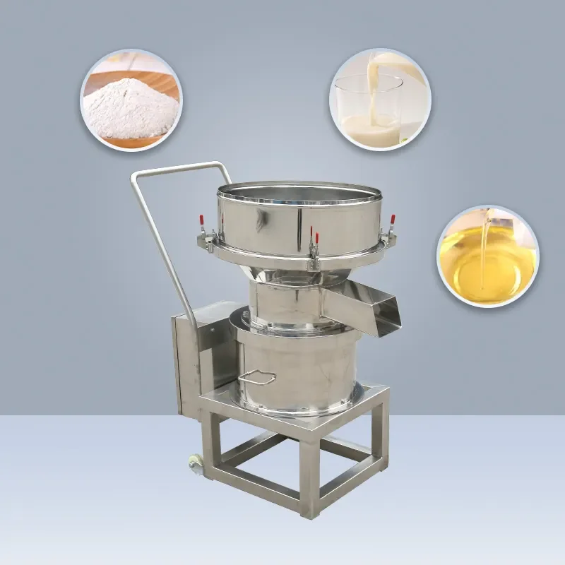 Stainless Steel Vibrating Filter Sieve Wheat Flour Soy Bean Powder Sifter Screening Siever Circular Vibrator Screen Sieved Price