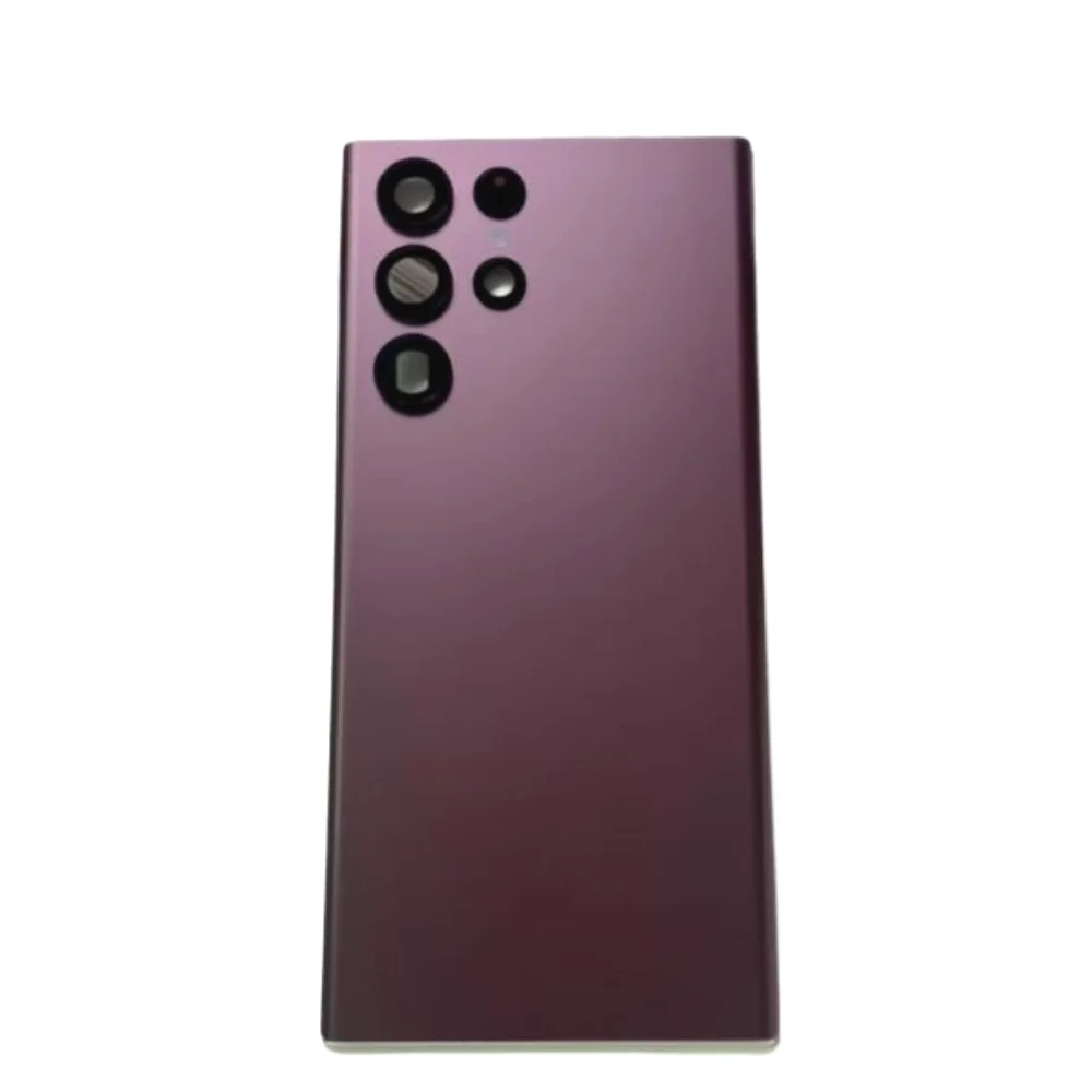 New Precise fit glass back cover suitable For Samsung Galaxy S22 / S22 Plus/ S22 Ultra rear battery cover shell With lenses