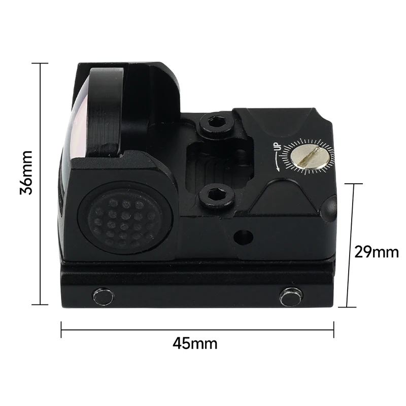 Imagem -04 - Tactical Red Dot Sight Scope Ajustável Reflex Light Rifle Hunting Acessórios Jh06 2moa 2022 mm Jh06