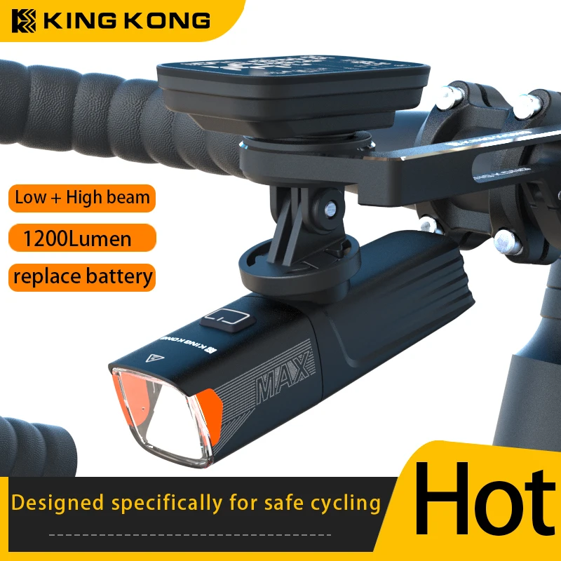 Le X7max permet de remplacer facilement les batteries 18650 de la lampe de vélo, offrant ainsi une lampe de poche fiable pour les déplacements.