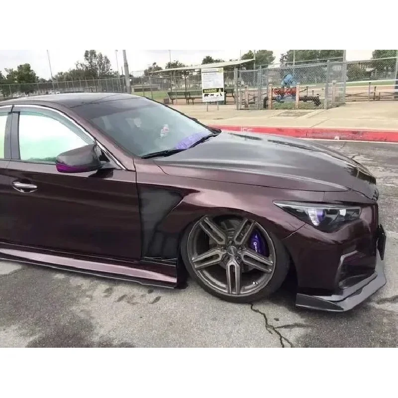 Reliable Carbon Fiber Side Wheel Arch Trim Exterior Decor Heavy Duty Durable Universal Sport Fit