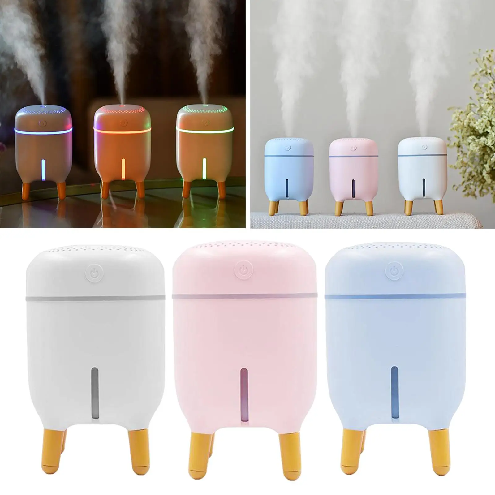 240 Ml Mini Portable Humidifier Aroma Diffuser with Essential Oils USB