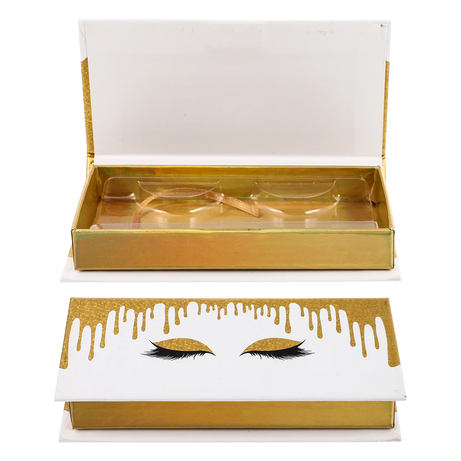 

2 Pcs Packing Boxes False Eyelash Case Packaging Strip Holder Container Storage
