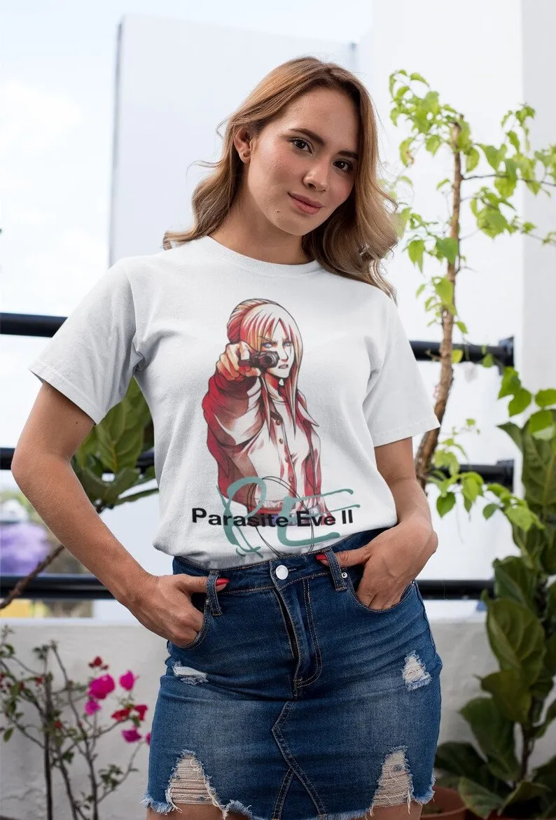 Unisex Parasit Eve Aya Brea Gaming T-Shirt, Retro Videogame Shirt