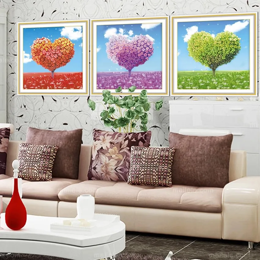 

Дерево Лента вышивка 50x50 см принт 3d вышивка крестиком картины пейзаж цветы вишня hut рукоделие наборы «сделай сам» узор