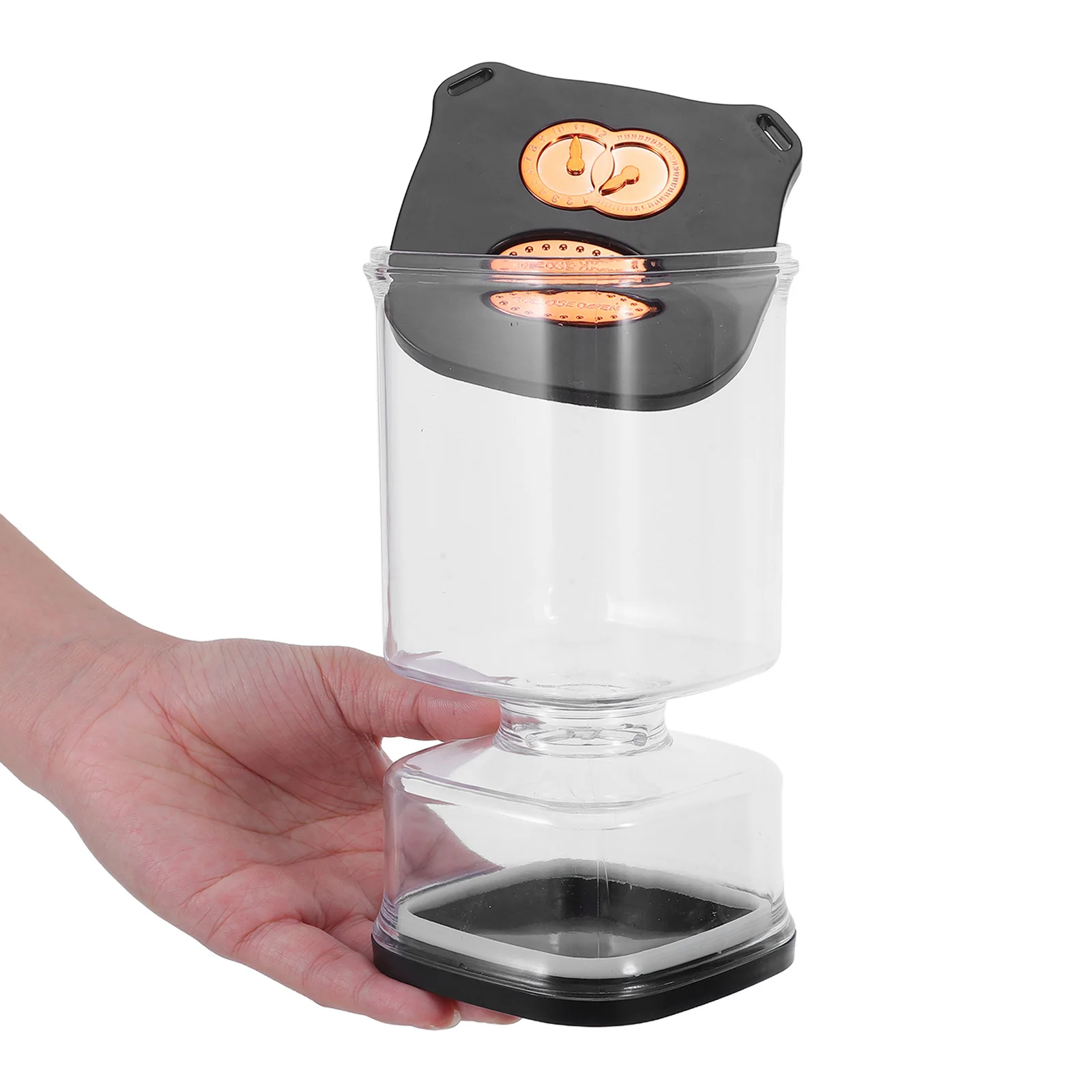 

Plastic Pickle Jar Hourglass Clear Leakproof Airtight Lid Strainer Container Separator for Kimchi Juice Fermentation Pickling