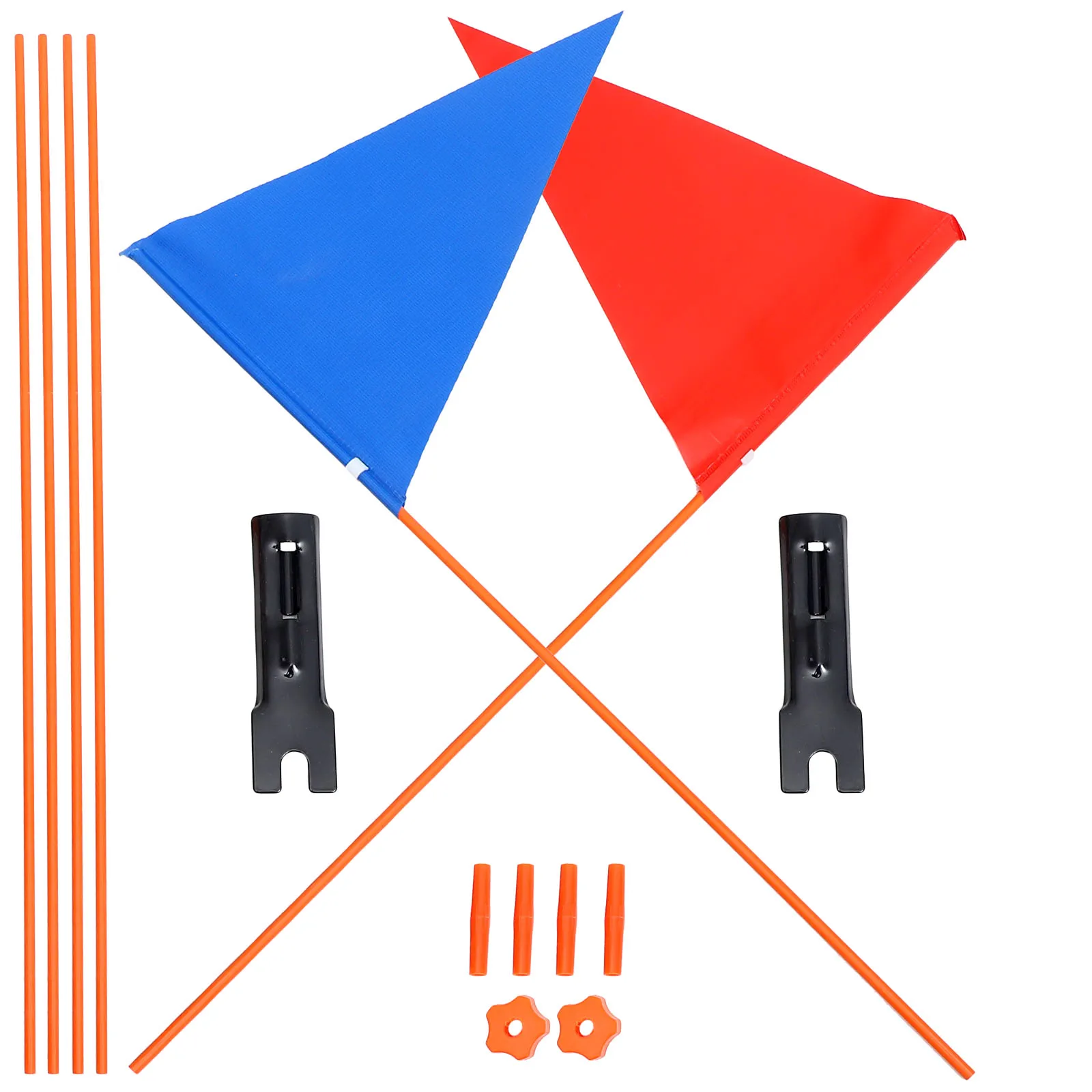 

2Sets Children's Mountain Bike Safety Flag Durable Washable Small Warning Cycling Flag Bike Accessories Outdoor