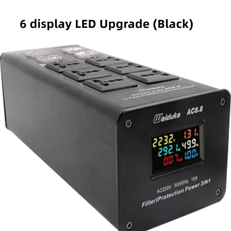 

Фильтр питания Mei 3000 Вт, цифровой дисплей, шумоподавление фильтра, усилитель звука, розетка для домашнего удлинителя