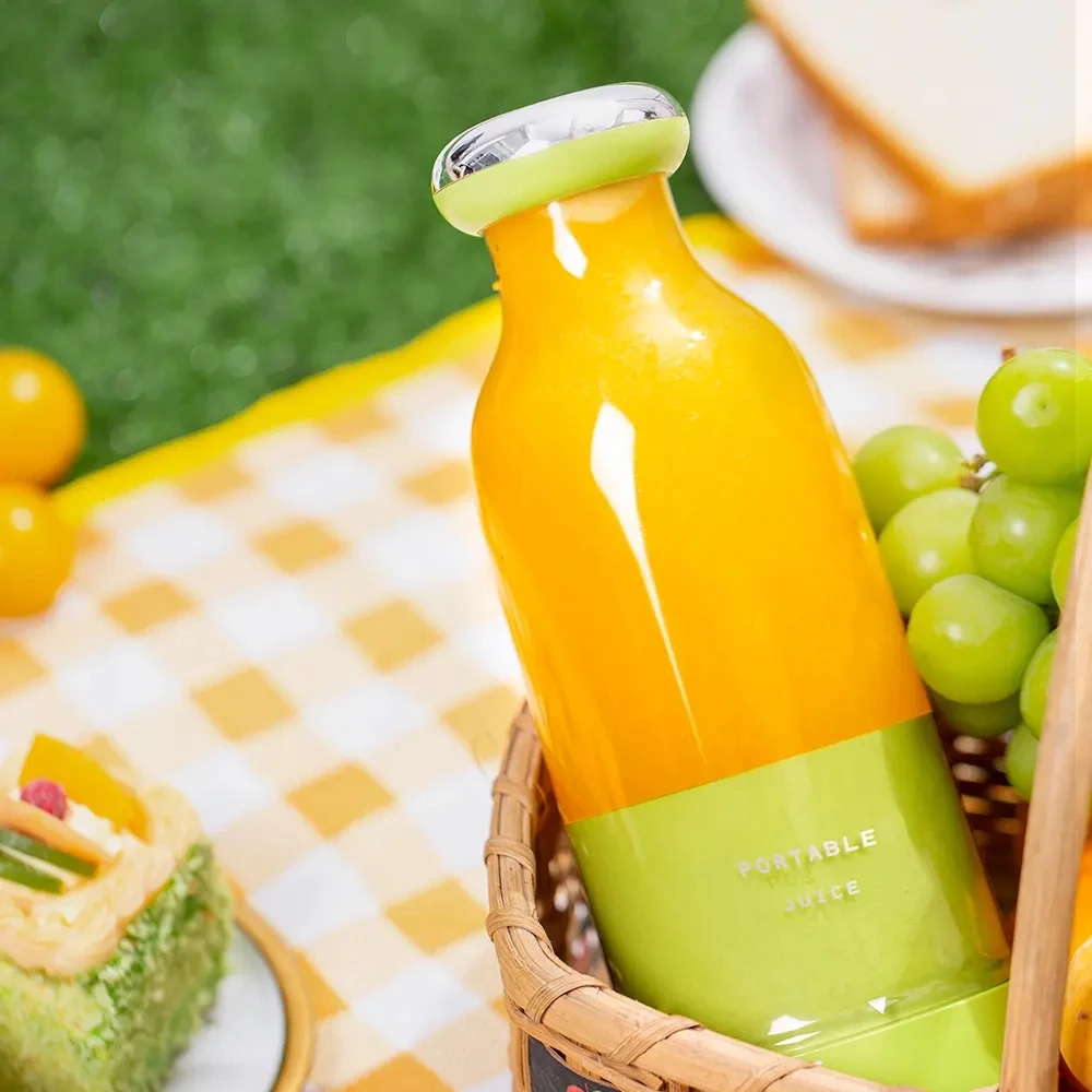 

STLF DZ WJW Advanced Electric Juicer Bottle 300ML Fresh Fruit Juice Mixer Portable Milkshake Cup Magnetic Charging Juicer Blende